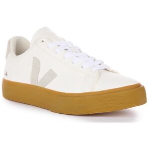 Baskets Veja Campo en cuir à lacets pour femmes - Blanc gomme - VEJA - Confort et style Blanc - Publicité Baskets Veja Campo en cuir à lacets pour femmes - Blanc gomme - VEJA - Confort et style Blanc - Publicité