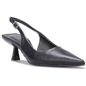 LA MODEUSE Escarpins slingback en simili à bout pointu.Dotés dune bride réglable à larrière avec boucle en strass. pour femme - Escarpins - Noir - Publicité LA MODEUSE Escarpins slingback en simili à bout pointu.Dotés dune bride réglable à larrière avec boucle en strass. pour femme - Escarpins - Noir - Publicité