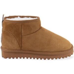 LES TROPEZIENNES PAR M. BELARBI Bottines - Les Tropéziennes - CHAKIR - Cuir - Talon Plat - Bout Rond Marron - Publicité LES TROPEZIENNES PAR M. BELARBI Bottines - Les Tropéziennes - CHAKIR - Cuir - Talon Plat - Bout Rond Marron - Publicité