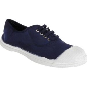 Baskets Basses à Lacets en Toile de Coton - Femme - Bleu marine - BENSIMON Bleu - Publicité Baskets Basses à Lacets en Toile de Coton - Femme - Bleu marine - BENSIMON Bleu - Publicité