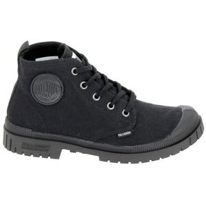 Baskets Mode Sneakers Femmes PALLADIUM Pampa SP20 Hi Noir - Adulte - Plat - Lacets - Textile Noir - Publicité Baskets Mode Sneakers Femmes PALLADIUM Pampa SP20 Hi Noir - Adulte - Plat - Lacets - Textile Noir - Publicité