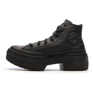 Baskets Noires Femme Converse Leather Noir - Publicité Baskets Noires Femme Converse Leather Noir - Publicité