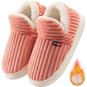 U7 Chaussons Hiver Chausson Chaud Homme Femme Antidérapantes et Confortables en Peluche forme pantoufles dhiver pelucheuses maison Rose - Publicité U7 Chaussons Hiver Chausson Chaud Homme Femme Antidérapantes et Confortables en Peluche forme pantoufles dhiver pelucheuses maison Rose - Publicité