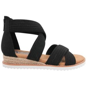 Sandales Femme - SKECHERS BOBS DESERT KISS-DESERT NIGHTS - Noir - Lanières en matériaux doux - Confortable Noir - Publicité Sandales Femme - SKECHERS BOBS DESERT KISS-DESERT NIGHTS - Noir - Lanières en matériaux doux - Confortable Noir - Publicité