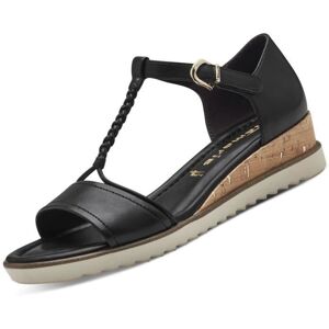 Sandales compensées - TAMARIS - 1-28102-42/001 - Femme - Noir - Talon fermé Noir - Publicité Sandales compensées - TAMARIS - 1-28102-42/001 - Femme - Noir - Talon fermé Noir - Publicité