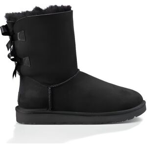 Bottes - UGG - Bailey Bow II - Cuir Noir - Talon Plat - Haute Noir - Publicité Bottes - UGG - Bailey Bow II - Cuir Noir - Talon Plat - Haute Noir - Publicité