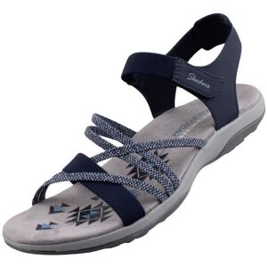 Sandales de trekking Skechers Femme Bleu - Modèle 163193-NVY - Bandes élastiques - Talon plat 2cm Bleu - Publicité Sandales de trekking Skechers Femme Bleu - Modèle 163193-NVY - Bandes élastiques - Talon plat 2cm Bleu - Publicité