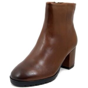 Bottines pour femme en cuir souple marron - CAPRICE - Talon large de 7 cm - Fermeture éclair Marron - Publicité Bottines pour femme en cuir souple marron - CAPRICE - Talon large de 7 cm - Fermeture éclair Marron - Publicité