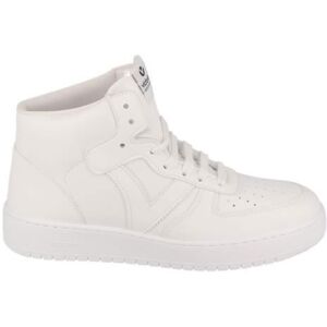 Basket Uni Montante - VICTORIA - Blanc - Lacets - Plat - Mixte Blanc - Publicité Basket Uni Montante - VICTORIA - Blanc - Lacets - Plat - Mixte Blanc - Publicité