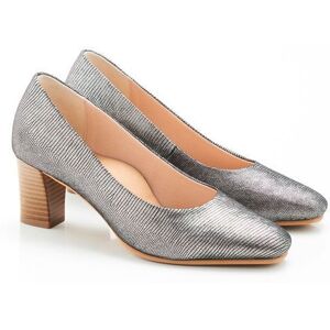 Damart - Escarpins unis ou imprimé python - Coloris Argenté Gris - Publicité Damart - Escarpins unis ou imprimé python - Coloris Argenté Gris - Publicité