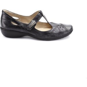 PEDICONFORT Escarpins ajouré style détente cuir femme Pédiconfort - Noir - Salomés plats avec bijou fantaisie Noir - Publicité PEDICONFORT Escarpins ajouré style détente cuir femme Pédiconfort - Noir - Salomés plats avec bijou fantaisie Noir - Publicité