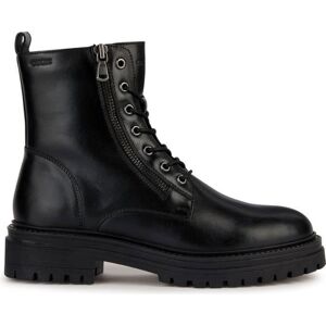 Bottines Geox D36HRK 00043 C9999 Noir Chaussures Femme - Cuir - Talon Plat - Hauteur de la tige Moyenne Noir - Publicité Bottines Geox D36HRK 00043 C9999 Noir Chaussures Femme - Cuir - Talon Plat - Hauteur de la tige Moyenne Noir - Publicité