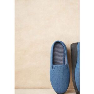 Damart - Chaussons effet jean - Bleu Denim Bleu - Publicité Damart - Chaussons effet jean - Bleu Denim Bleu - Publicité