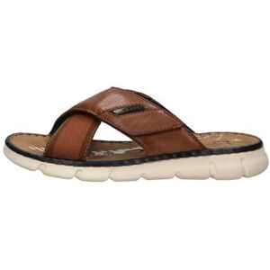 Nu pieds homme Bugatti Ref 62902 Cognac - Marron - Homme - 3 cm - Basse - Adulte - Plat - Cuir Marron - Publicité Nu pieds homme Bugatti Ref 62902 Cognac - Marron - Homme - 3 cm - Basse - Adulte - Plat - Cuir Marron - Publicité