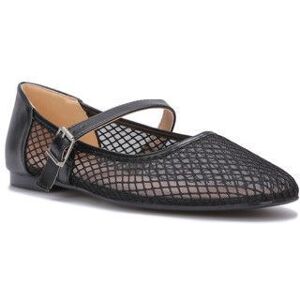 Ballerines style babies en simili et résille.Dotées dune bride avec boucle métallique. pour femme - Ballerines - La Modeuse Noir - Publicité Ballerines style babies en simili et résille.Dotées dune bride avec boucle métallique. pour femme - Ballerines - La Modeuse Noir - Publicité