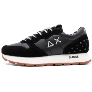 Sneakers Femme - SUN68 - Ally - Clous en Daim - Fermeture Lacets Noir - Publicité Sneakers Femme - SUN68 - Ally - Clous en Daim - Fermeture Lacets Noir - Publicité