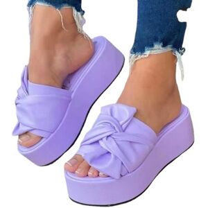 FUNMOON Sandales À Talons Pour Femmes Chaussures DÉté À Plateforme Pantoufles Violet Violet - Publicité FUNMOON Sandales À Talons Pour Femmes Chaussures DÉté À Plateforme Pantoufles Violet Violet - Publicité