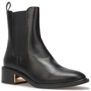 LA MODEUSE Bottines Chelsea en simili.Dotées dun empiècement élastique de chaque côté.Modèle avec détail doré sur le talon.Languette à Noir - Publicité LA MODEUSE Bottines Chelsea en simili.Dotées dun empiècement élastique de chaque côté.Modèle avec détail doré sur le talon.Languette à Noir - Publicité