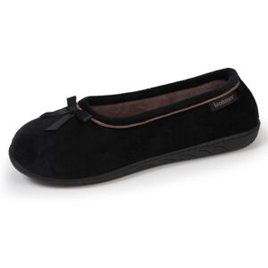 Isotoner Chaussons semelle ultra-souple confortables semelle à mémoire de forme noir femme Noir - Publicité Isotoner Chaussons semelle ultra-souple confortables semelle à mémoire de forme noir femme Noir - Publicité