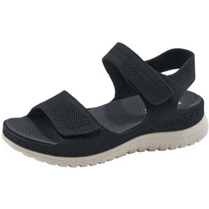 Sandales Femme Ete Confortable INSFITY - Noir - Scratch - Plates - Casual - Sport Noir - Publicité Sandales Femme Ete Confortable INSFITY - Noir - Scratch - Plates - Casual - Sport Noir - Publicité