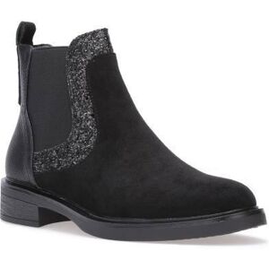 LA MODEUSE Bottines Chelsea en suédine simili texturé et empiècement à paillettes.Dotées dun empiècement élastique de chaque côté.Modèle Noir - Publicité LA MODEUSE Bottines Chelsea en suédine simili texturé et empiècement à paillettes.Dotées dun empiècement élastique de chaque côté.Modèle Noir - Publicité
