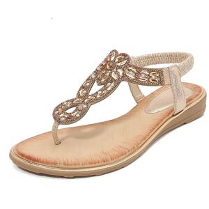 Sandales Femme Plage Strass Ete Plates INSFITY - Dore Noir - Confortable Antidérapant Noir - Publicité Sandales Femme Plage Strass Ete Plates INSFITY - Dore Noir - Confortable Antidérapant Noir - Publicité