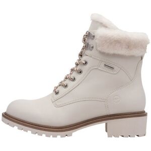 Bottine Fourrée à Lacet Tamaris - Crème Beige - Publicité Bottine Fourrée à Lacet Tamaris - Crème Beige - Publicité