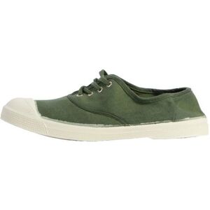 Baskets femme BENSIMON Tennis Lacets - marron/blanc - Textile - Plat Marron - Publicité Baskets femme BENSIMON Tennis Lacets - marron/blanc - Textile - Plat Marron - Publicité