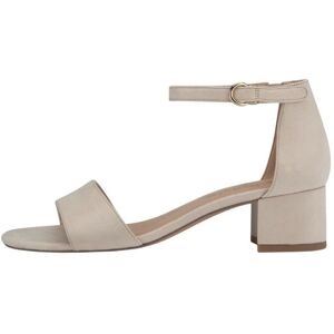 Sandales - TAMARIS - Nude - Femme - Talon large - Confort exceptionnel Blanc - Publicité Sandales - TAMARIS - Nude - Femme - Talon large - Confort exceptionnel Blanc - Publicité