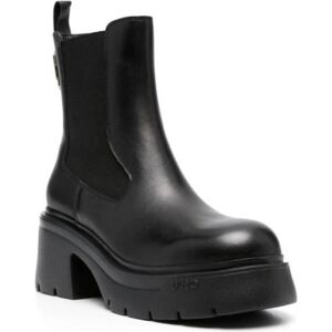 Bottines Femme - Liu Jo - SF3057 PX241 22222 - Cuir - Talon Plat - Noir Noir - Publicité Bottines Femme - Liu Jo - SF3057 PX241 22222 - Cuir - Talon Plat - Noir Noir - Publicité