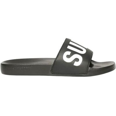 Claquette Superdry Homme Signature pool Noir Synthétique Noir - Publicité Claquette Superdry Homme Signature pool Noir Synthétique Noir - Publicité