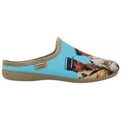 Mules Maison De L Espadrille MULE GENDARME Bleu - Publicité Mules Maison De L Espadrille MULE GENDARME Bleu - Publicité