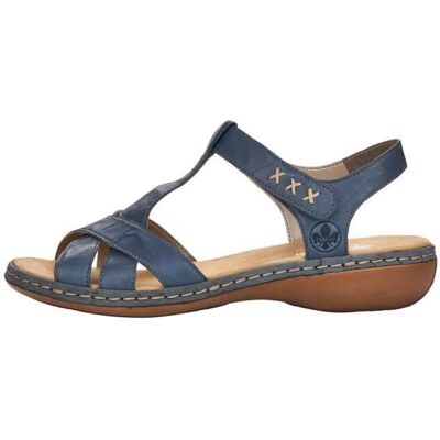 Sandales Cuir Rieker Massa - Bleu Bleu - Publicité Sandales Cuir Rieker Massa - Bleu Bleu - Publicité