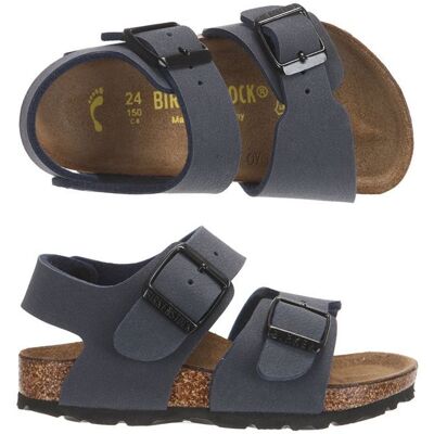 Sandales BIRKENSTOCK New York - Enfant - Bleu Bleu - Publicité Sandales BIRKENSTOCK New York - Enfant - Bleu Bleu - Publicité