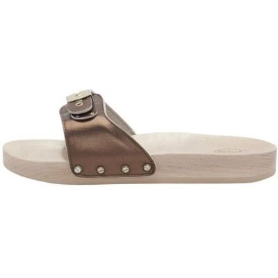 Sandale SCHOLL PESCURA FLAT Leather - Marron - Femme - Plat Marron - Publicité Sandale SCHOLL PESCURA FLAT Leather - Marron - Femme - Plat Marron - Publicité