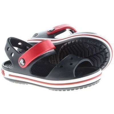 Sandales Crocs Crocband pour enfants - Marque CROCS - Couleur Graphite - 100% Synthétique Blanc - Publicité Sandales Crocs Crocband pour enfants - Marque CROCS - Couleur Graphite - 100% Synthétique Blanc - Publicité