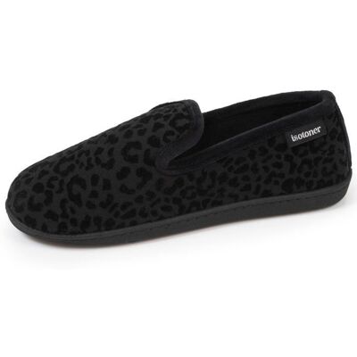 Isotoner Chaussons semelle ergonomique confort chauds noir femme Noir - Publicité Isotoner Chaussons semelle ergonomique confort chauds noir femme Noir - Publicité