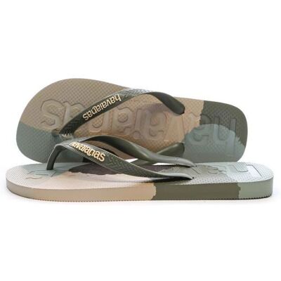Tongs Verte/Beige Homme Havaianas Slim 1740 Vert - Publicité Tongs Verte/Beige Homme Havaianas Slim 1740 Vert - Publicité