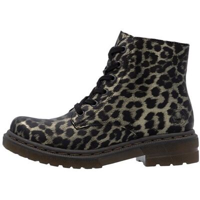 Bottine - RIEKER - Leodium - Multicolor - Lacets & zip - Talon plat Jaune - Publicité Bottine - RIEKER - Leodium - Multicolor - Lacets & zip - Talon plat Jaune - Publicité