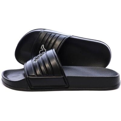 Claquettes Noir Garçon Kappa Logo Sarty Kid Noir - Publicité Claquettes Noir Garçon Kappa Logo Sarty Kid Noir - Publicité