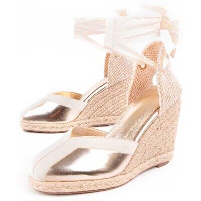 Montevita Wedge Sparto Balenci2 Or Jaune - Publicité Montevita Wedge Sparto Balenci2 Or Jaune - Publicité