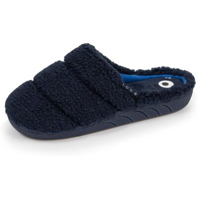 Isotoner Chaussons en sherpa semelle ergonomique confort marine garçon Bleu - Publicité Isotoner Chaussons en sherpa semelle ergonomique confort marine garçon Bleu - Publicité