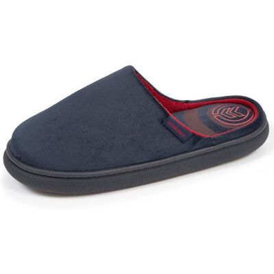 Isotoner Chaussons semelle confort ultra-moelleuse marine homme Bleu - Publicité Isotoner Chaussons semelle confort ultra-moelleuse marine homme Bleu - Publicité