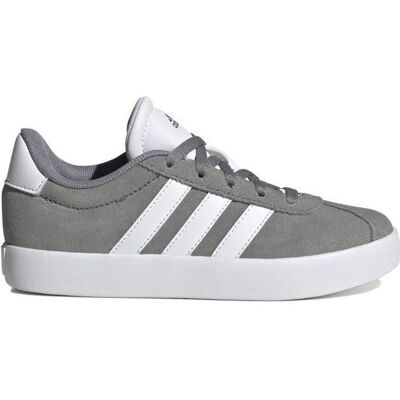 Chaussures pour Enfant - ADIDAS - Vl Court 3.0 K - Talon Plat - Fermeture Lacets - Gris Gris - Publicité Chaussures pour Enfant - ADIDAS - Vl Court 3.0 K - Talon Plat - Fermeture Lacets - Gris Gris - Publicité