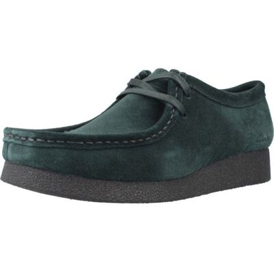 Chaussure Clarks Modèle Wallabee Evo Sh - Coleur Vert Vert - Publicité Chaussure Clarks Modèle Wallabee Evo Sh - Coleur Vert Vert - Publicité
