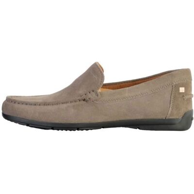 Mocassin Geox U Siron A - Dove Gris Blanc - Publicité Mocassin Geox U Siron A - Dove Gris Blanc - Publicité