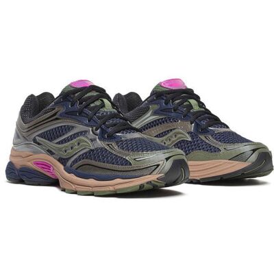 Baskets Saucony ProGrid Omni 9 OG bleues et roses Rose - Publicité Baskets Saucony ProGrid Omni 9 OG bleues et roses Rose - Publicité