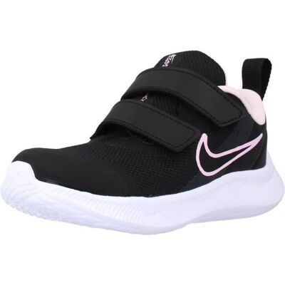 Basket Fille - Nike 111264 Noir - Semelle Gomme - Lacets Noir - Publicité Basket Fille - Nike 111264 Noir - Semelle Gomme - Lacets Noir - Publicité
