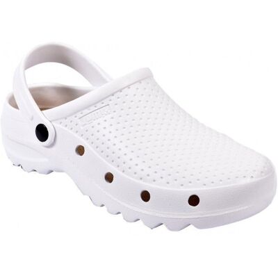 Sandales orthopédiques anatomiques OZABI - PU9864 WHITE - Mousse EVA - Confortable et léger Blanc - Publicité Sandales orthopédiques anatomiques OZABI - PU9864 WHITE - Mousse EVA - Confortable et léger Blanc - Publicité
