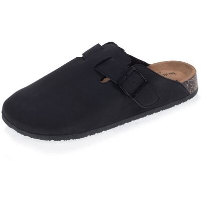 Isotoner Sabots semelle extra-flex légers patch talon confort noir homme Noir - Publicité Isotoner Sabots semelle extra-flex légers patch talon confort noir homme Noir - Publicité